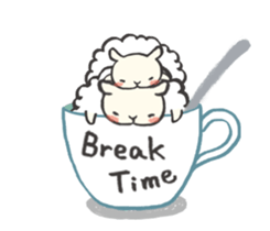 Fluffy Pom Pom Sheep sticker #12130884