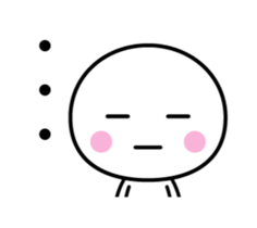 Animation version of white thing 2 sticker #12131010