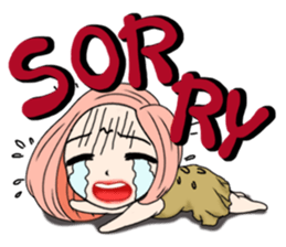 Yuri with big text sticker #12131620