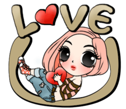 Yuri with big text sticker #12131624