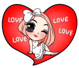 Yuri with big text sticker #12131637