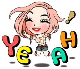 Yuri with big text sticker #12131638