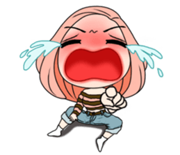 Yuri with big text sticker #12131644