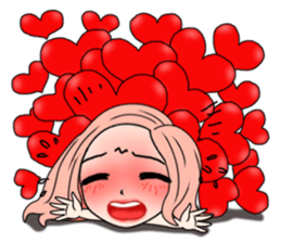 Yuri with big text sticker #12131648