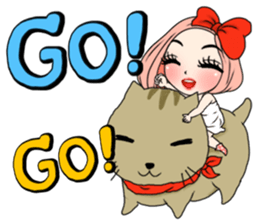 Yuri with big text sticker #12131649