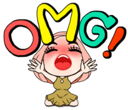 Yuri with big text sticker #12131650