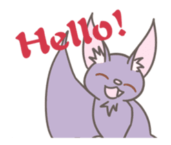 Hello!I'm bat! sticker #12131926