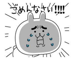 rabbit of the Thick eyebrows (anime) sticker #12132177