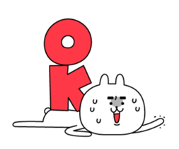 rabbit of the Thick eyebrows (anime) sticker #12132179