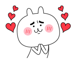 rabbit of the Thick eyebrows (anime) sticker #12132180