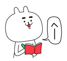 rabbit of the Thick eyebrows (anime) sticker #12132194