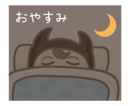 Moving ! Comical devil sticker #12133098