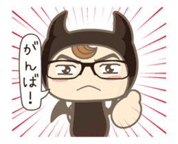 Moving ! Comical devil sticker #12133099