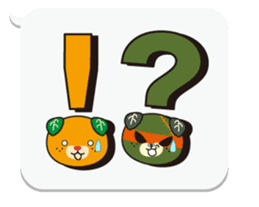 Balloon of Mikyan and dark Mikyan sticker #12133412