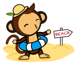 SIMIAN & Friends Collection - Summer Fun sticker #12133863