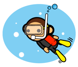 SIMIAN & Friends Collection - Summer Fun sticker #12133870