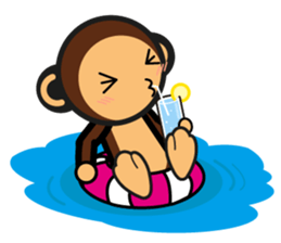 SIMIAN & Friends Collection - Summer Fun sticker #12133871