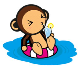 SIMIAN & Friends Collection - Summer Fun sticker #12133871