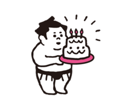 Chubby Sumo wrestlers sticker #12133898