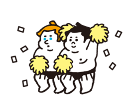 Chubby Sumo wrestlers sticker #12133903