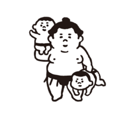 Chubby Sumo wrestlers sticker #12133920