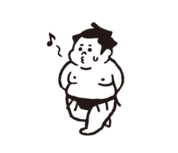 Chubby Sumo wrestlers sticker #12133924