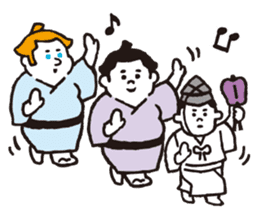 Chubby Sumo wrestlers sticker #12133930