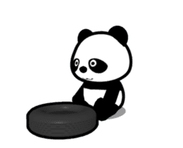 Moving panda -chan! sticker #12133988
