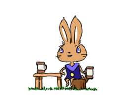 Daily life of rabbit from inba sticker #12134028