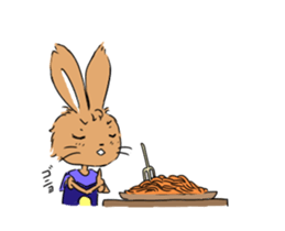 Daily life of rabbit from inba sticker #12134043