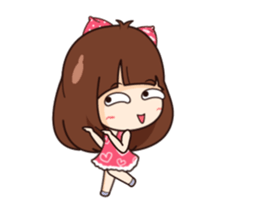 Cute office lady (Duk Dik) sticker #12135600