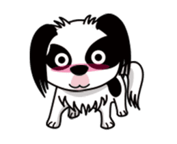 MONAKA of a Japanese Spaniel which moves sticker #12135773