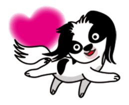 MONAKA of a Japanese Spaniel which moves sticker #12135778