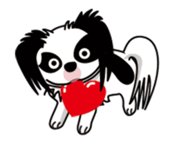 MONAKA of a Japanese Spaniel which moves sticker #12135782