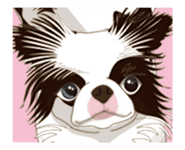 MONAKA of a Japanese Spaniel which moves sticker #12135788