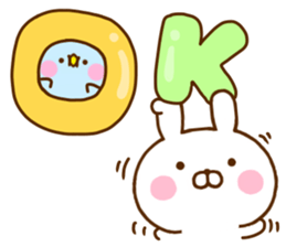 Rabbit Usahina Use a lot language sticker #12136104