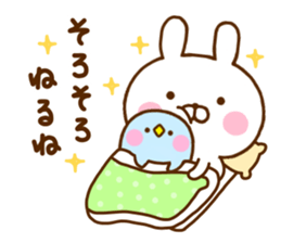 Rabbit Usahina Use a lot language sticker #12136109