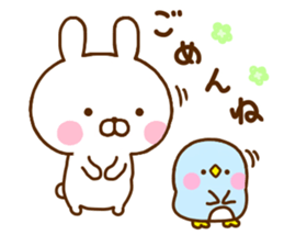 Rabbit Usahina Use a lot language sticker #12136117