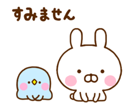 Rabbit Usahina Use a lot language sticker #12136118