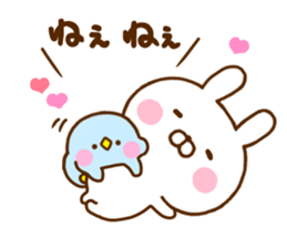 Rabbit Usahina Use a lot language sticker #12136132