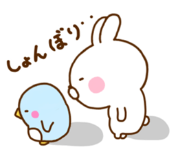 Rabbit Usahina Use a lot language sticker #12136134