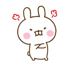 Rabbit Usahina Use a lot language sticker #12136136