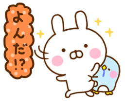 Rabbit Usahina Use a lot language sticker #12136138