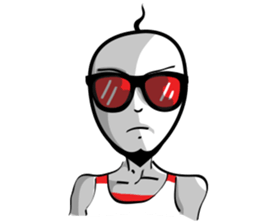 HairRaising Boy V1 sticker #12136870