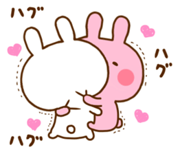 Rabbit Usahina Love 7 sticker #12137247