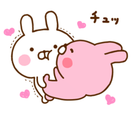 Rabbit Usahina Love 7 sticker #12137253