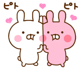 Rabbit Usahina Love 7 sticker #12137254