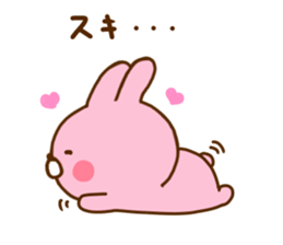 Rabbit Usahina Love 7 sticker #12137278