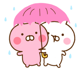 Rabbit Usahina Love 7 sticker #12137280