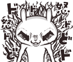 Chivalrous spirit Rabbit sticker #12137303